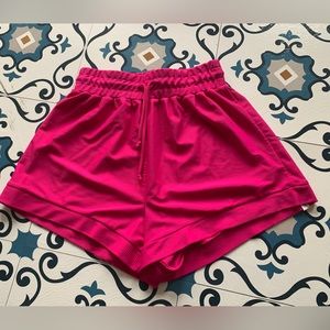 Pink dancewear shorts